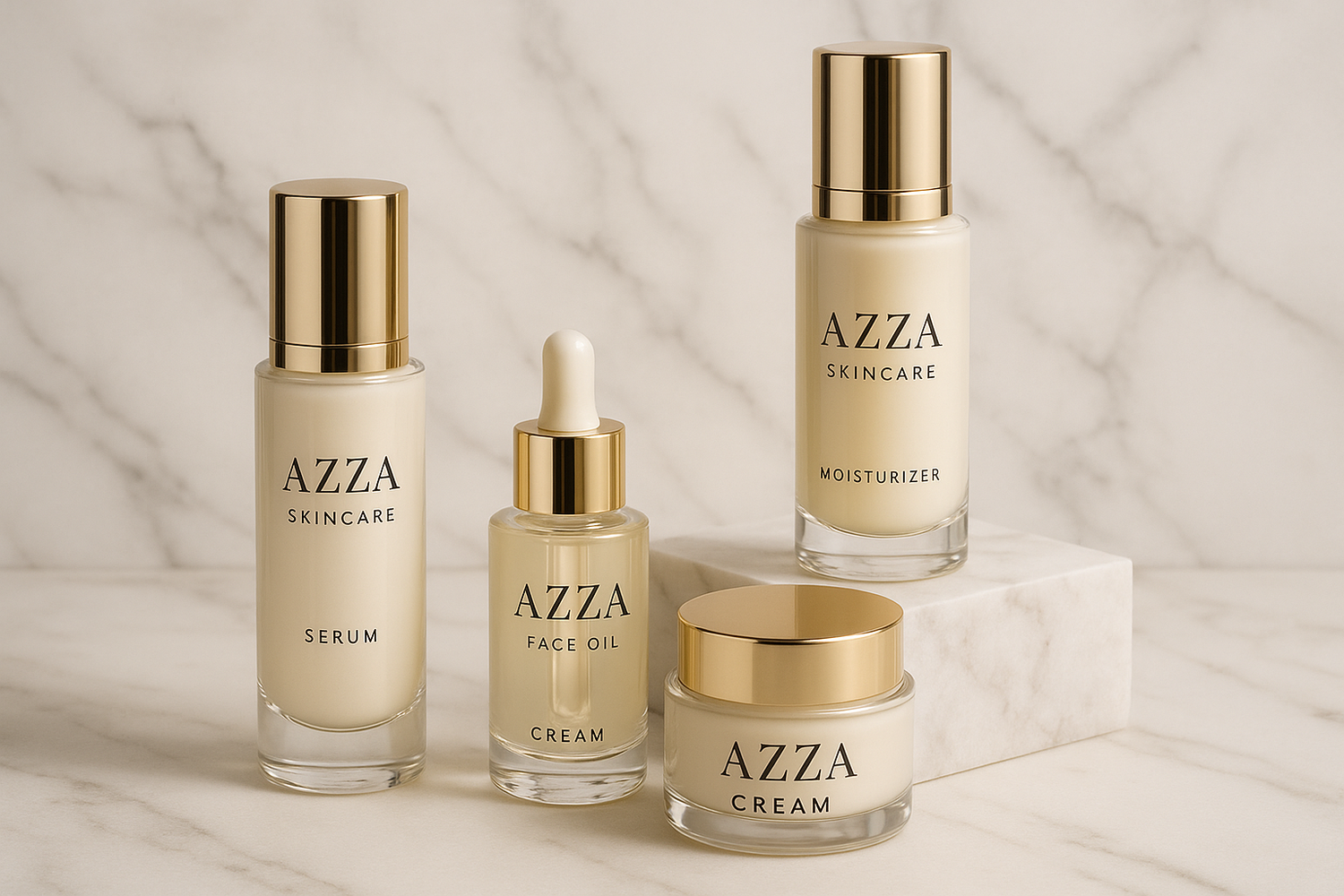 AZZA SKINCARE make a luxury feel